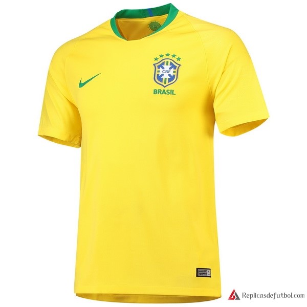 Tailandia Camiseta Seleccion Brasil Primera equipación 2018 Amarillo